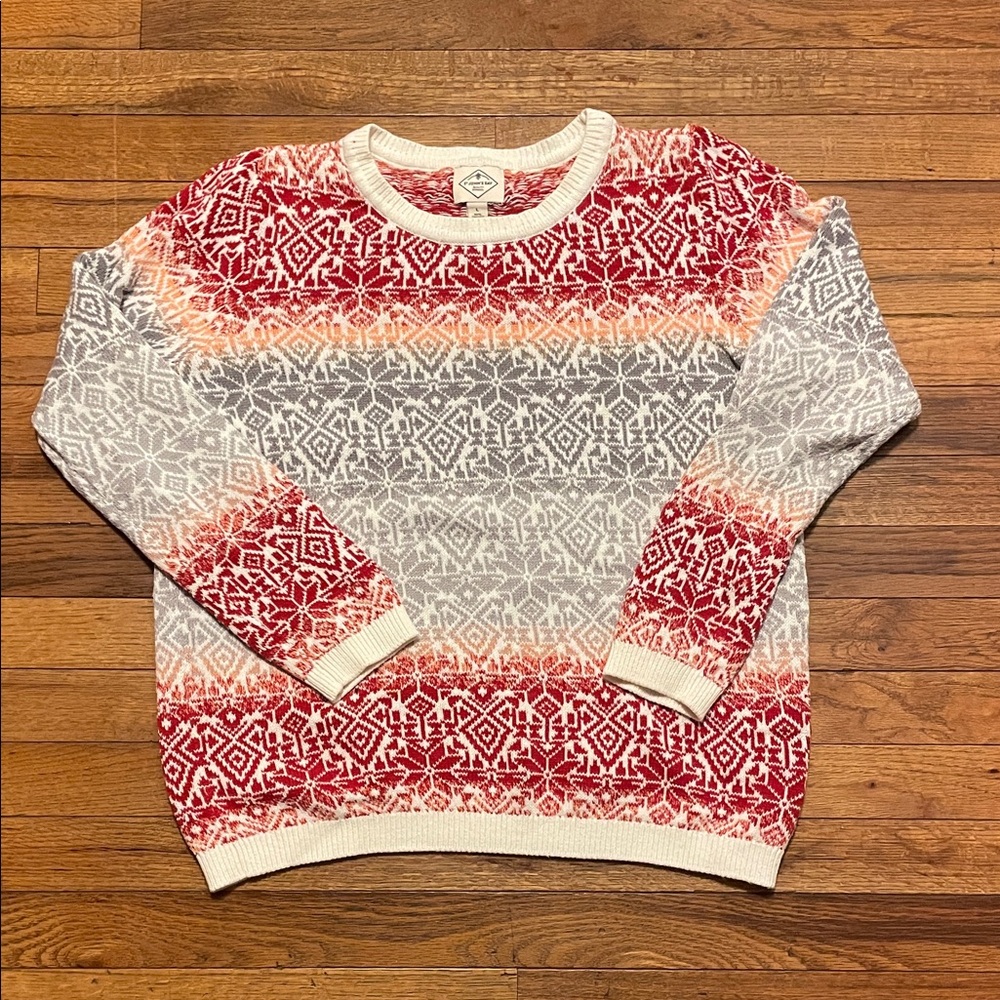 St. John’s Bay Colorful Patterned Sweater
